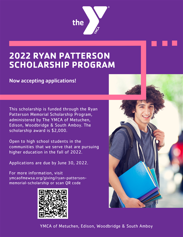 Ryan Patterson Memorial Scholarship Application 2022 Flyer
